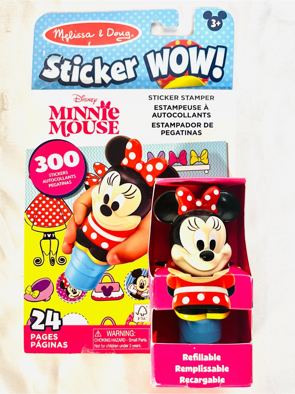 Melissa & Doug Minnie Mouse Activity Pad Stickers and Refillable  Stamper